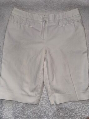 Women's Chicos Cream Tailored Bermuda Shorts